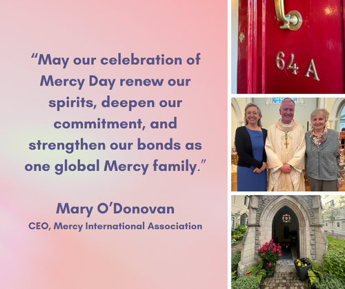Message for Mercy Day 2025 from Mary O'Donovan, CEO of Mercy International Association